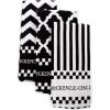 MACKENZIE-CHILDS Set of 3 Cotton Dish Towels, Decorative Kitchen Towels, Black-and-White Zig Zag