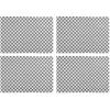 MACKENZIE-CHILDS Set of 4 Cotton Placemats, Decorative Table Mats, Navy Check(Black Check)