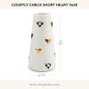 MACKENZIE-CHILDS Ceramic Vase, Unique Decorative Vase, Short, Black-and-White Courtly Check(Courtly Check)