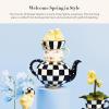 MACKENZIE-CHILDS Courtly Chickatee Teapot, Cute Tea Kettle and Chick Spring Decor