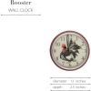 MACKENZIE-CHILDS Wall Clock, Decorative Clock for Home or Office, Rooster