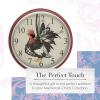 MACKENZIE-CHILDS Wall Clock, Decorative Clock for Home or Office, Rooster