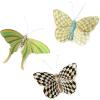 MacKenzie-Childs Meadow Butterflies Trio, Hanging Butterfly Wall Decor, Set of 3