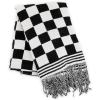 MACKENZIE-CHILDS Throw Blanket, Decorative Blanket for Couch or Bed, 50″ x 60″, Black-and-White Check