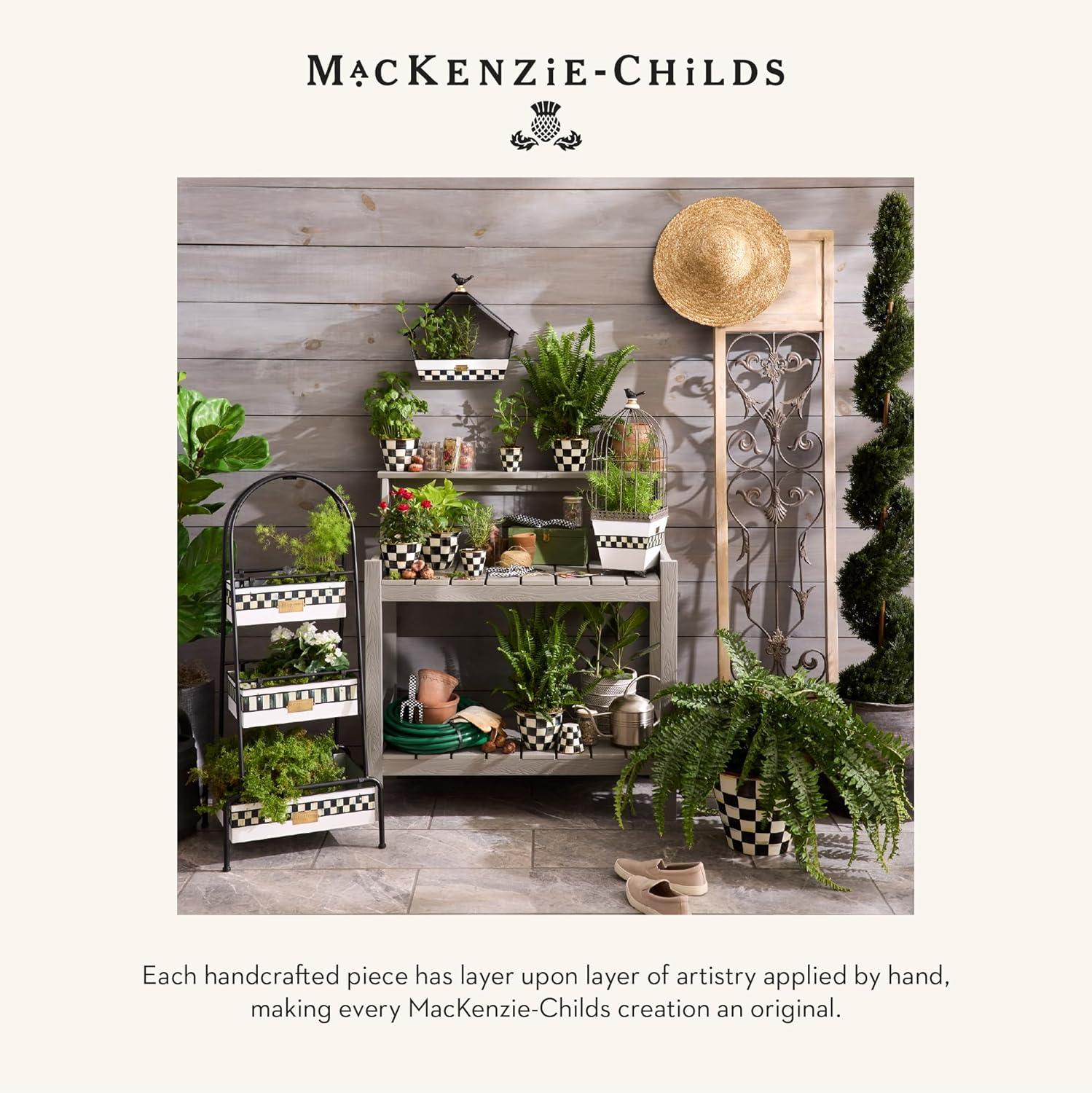 imageMACKENZIECHILDS Bird Feeder Decorative Tabletop or WallMount Metal Bird Feeder for Outdoors Spectator