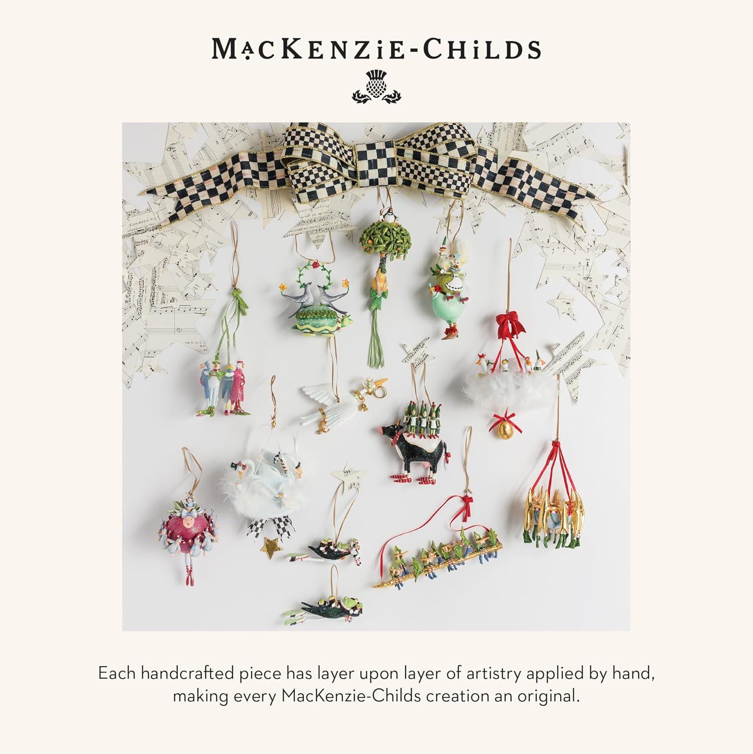 imageMACKENZIECHILDS Patience Brewster 12 Days Christmas Ornament Decorative Hanging Ornament for Christmas Tree 9 Drummers DrummingLords Aleaping