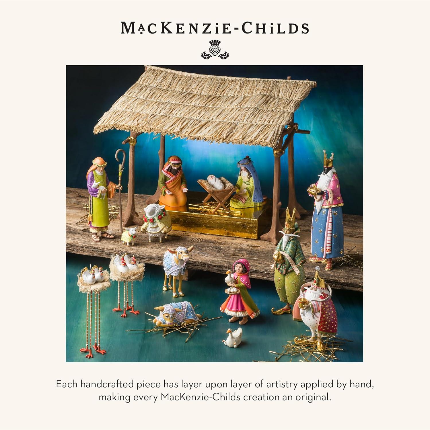 imageMACKENZIECHILDS Patience Brewster Nativity Cherub Angels Arch Set Nativity Scene Christmas Decor Set of 4 FiguresShepherd Sheep