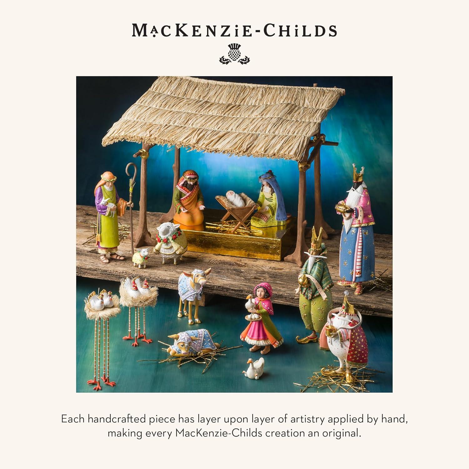 imageMACKENZIECHILDS Patience Brewster Nativity Cherub Angels Arch Set Nativity Scene Christmas Decor Set of 4 FiguresWorld Magi Figures