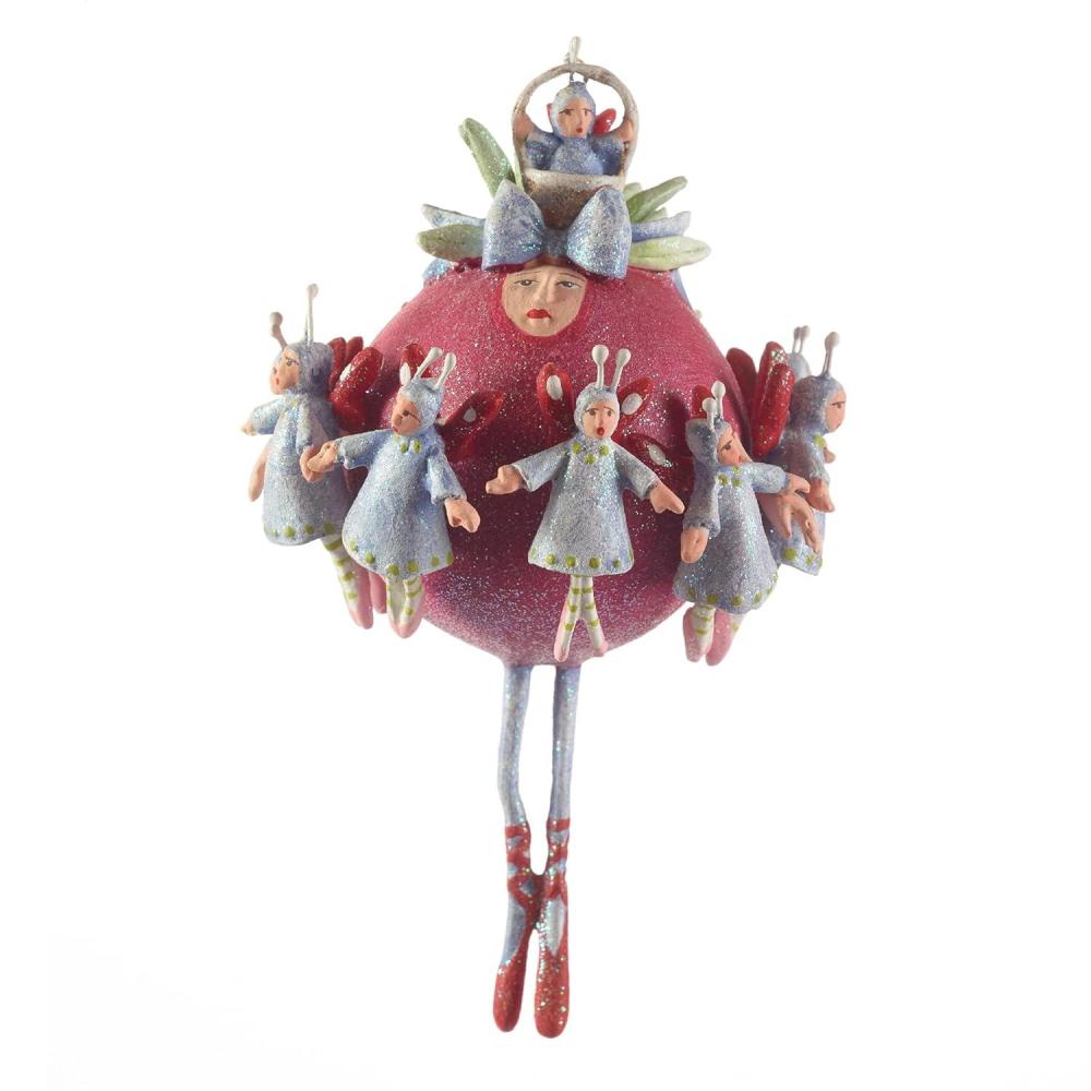 imageMACKENZIECHILDS Patience Brewster 12 Days Christmas Ornament Decorative Hanging Ornament for Christmas Tree 9 Drummers DrummingLadies Dancing