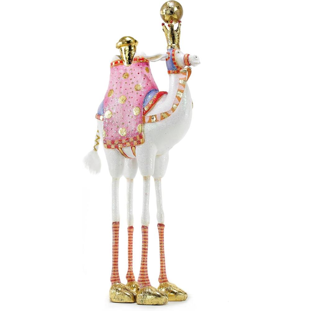 imageMACKENZIECHILDS Patience Brewster Nativity Cherub Angels Arch Set Nativity Scene Christmas Decor Set of 4 FiguresFrank The Camel