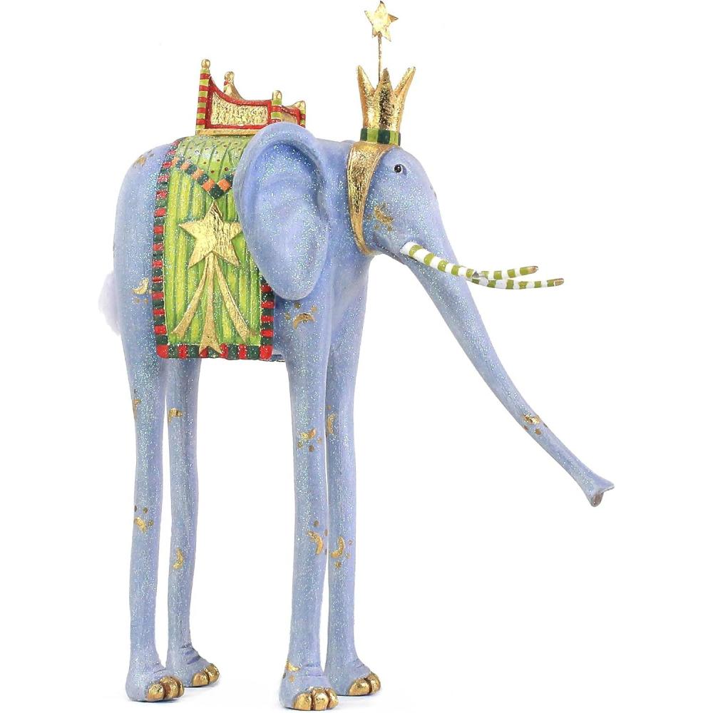 imageMACKENZIECHILDS Patience Brewster Nativity Cherub Angels Arch Set Nativity Scene Christmas Decor Set of 4 FiguresMyrtle The Elephant