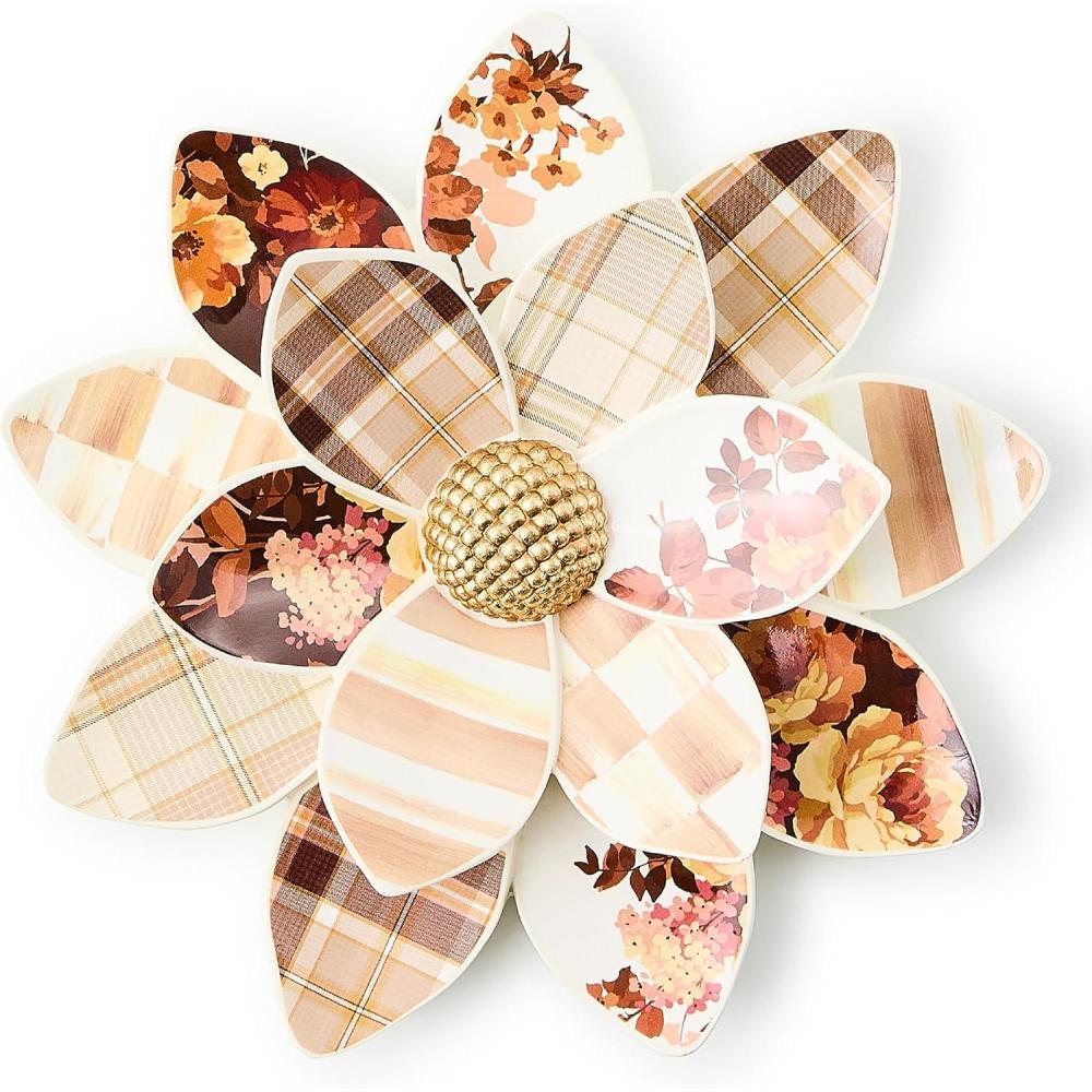 imageMACKENZIECHILDS Wallflower Hanging Floral Wall Decor Small Wild RoseWild Rose