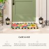 MACKENZIE-CHILDS Entrance Mat, Decorative Outdoor Front Door Mat, Coir Door Mat, Always Flowers(Always Flowers)