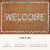 MACKENZIE-CHILDS Entrance Mat, Decorative Outdoor Front Door Mat, Coir Door Mat, Always Flowers(Braided Welcome)