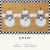 MACKENZIE-CHILDS Entrance Mat, Decorative Outdoor Front Door Mat, Coir Door Mat, Always Flowers(Dancing Snowman)