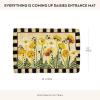 MACKENZIE-CHILDS Entrance Mat, Decorative Outdoor Front Door Mat, Coir Door Mat, Always Flowers(Everything is Coming Up Daisies)