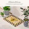 MACKENZIE-CHILDS Entrance Mat, Decorative Outdoor Front Door Mat, Coir Door Mat, Always Flowers(Queen Bee)