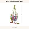 MACKENZIE-CHILDS Patience Brewster 12 Days Christmas Ornament, Decorative Hanging Ornament for Christmas Tree, 9 Drummers Drumming(Calling Birds)
