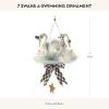 MACKENZIE-CHILDS Patience Brewster 12 Days Christmas Ornament, Decorative Hanging Ornament for Christmas Tree, 9 Drummers Drumming(Swans A-swimming)
