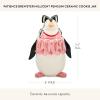 MACKENZIE-CHILDS Patience Brewster Millicent Penguin Ceramic Cookie Jar, Cute Kitchen Decor