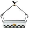 MACKENZIE-CHILDS Bird Feeder, Decorative Tabletop or Wall-Mount Metal Bird Feeder for Outdoors, Spectator