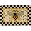 MACKENZIE-CHILDS Entrance Mat, Decorative Outdoor Front Door Mat, Coir Door Mat, Always Flowers(Queen Bee)