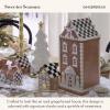 MACKENZIE-CHILDS Ceramic Cookie Jar, Christmas Container, 76-Ounce Capacity, Gingerbread House