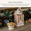 MACKENZIE-CHILDS Ceramic Cookie Jar, Christmas Container, 76-Ounce Capacity, Gingerbread House