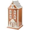 MACKENZIE-CHILDS Ceramic Cookie Jar, Christmas Container, 76-Ounce Capacity, Gingerbread House