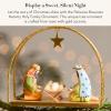 MACKENZIE-CHILDS Patience Brewster Nativity Holy Family Ornament, Nativity-Scene Christmas Tree Decor