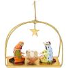MACKENZIE-CHILDS Patience Brewster Nativity Holy Family Ornament, Nativity-Scene Christmas Tree Decor