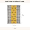 MACKENZIE-CHILDS Cotton Dish Towel, Cute Decorative Kitchen Dish Towel for Cleaning and Home Decor, Queen Bee Woven