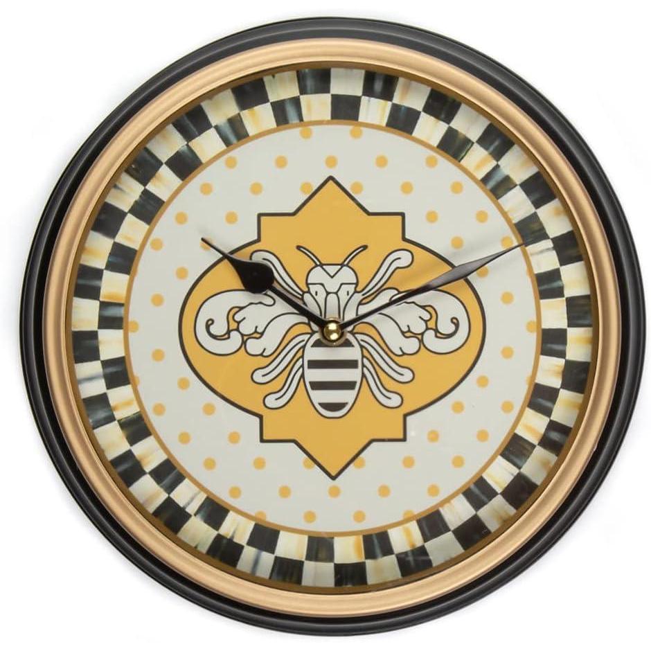 imageMACKENZIECHILDS Wall Clock Decorative Clock for Home or Office Queen Bee
