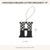 MACKENZIE-CHILDS Monogram Beaded Letter Ornament, Hanging Christmas Tree Ornament, D(H)