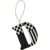MACKENZIE-CHILDS Monogram Beaded Letter Ornament, Hanging Christmas Tree Ornament, D(D)