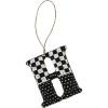 MACKENZIE-CHILDS Monogram Beaded Letter Ornament, Hanging Christmas Tree Ornament, D(H)