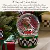 MACKENZIE CHILDS Snow Globe, Christmas Decor for Living Room, Holly Bear(Holly Bear)