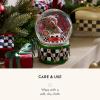 MACKENZIE CHILDS Snow Globe, Christmas Decor for Living Room, Holly Bear(Holly Bear)