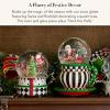 MACKENZIE CHILDS Snow Globe, Christmas Decor for Living Room, Holly Bear(Santa & Rudolph)
