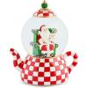 MACKENZIE CHILDS Snow Globe, Christmas Decor for Living Room, Holly Bear(Check It Out Teapot)