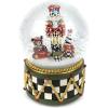 MACKENZIE CHILDS Snow Globe, Christmas Decor for Living Room, Holly Bear(Nutcracker Drum)