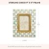 MACKENZIE-CHILDS Decorative Picture Frame, 4″ x 6″, Gray-and-White Sterling Check