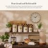 MACKENZIE-CHILDS Wood Paper Towel Holder, Decorative Paper Towel Holder for Kitchen, Brown-and-White Mocha Check(Mocha Check)