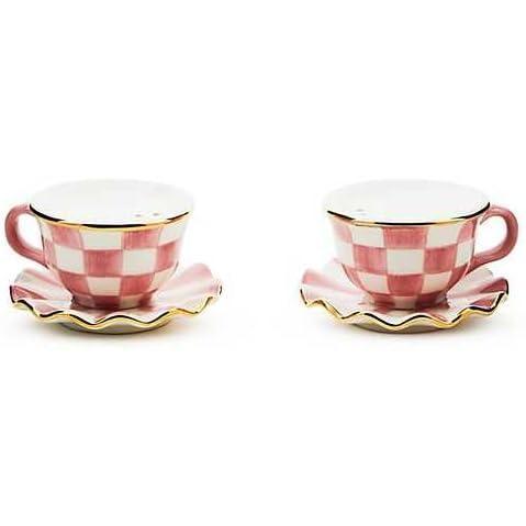 image:imageMACKENZIECHILDS Rosy Check Teacup Salt amp Pepper Set