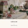 MACKENZIE-CHILDS Ceramic Salt and Pepper Shaker Set, Salt and Pepper Holders, Holly Village