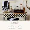 MACKENZIE-CHILDS Hand Towel, Cute Decorative Hand Towel for Bathroom and Kitchen, Rainbow Micro Check(Courtly Striped)
