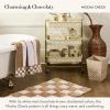 MACKENZIE-CHILDS Hand Towel, Cute Decorative Hand Towel for Bathroom and Kitchen, Rainbow Micro Check(Mocha Check)