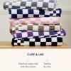 MACKENZIE-CHILDS Hand Towel, Cute Decorative Hand Towel for Bathroom and Kitchen, Rainbow Micro Check(Mocha Check)