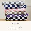 MACKENZIE-CHILDS Hand Towel, Cute Decorative Hand Towel for Bathroom and Kitchen, Rainbow Micro Check(Rosy Check)