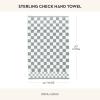 MACKENZIE-CHILDS Hand Towel, Cute Decorative Hand Towel for Bathroom and Kitchen, Rainbow Micro Check(Sterling Check)